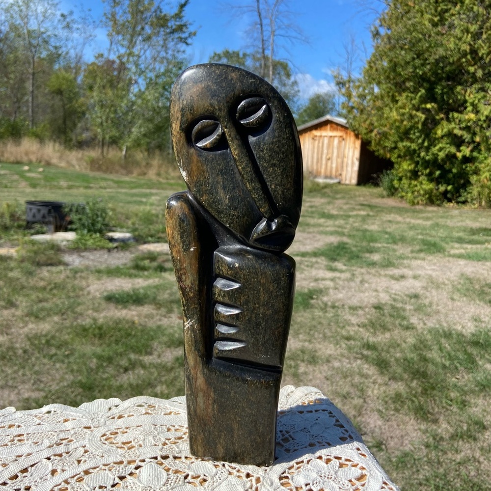 ✨3 for $20✨Vintage African Soapstone Face Sculpture Shona